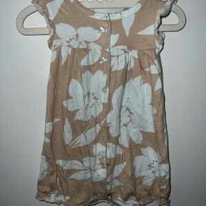 Floral Button-Down Baby Dress